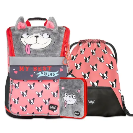 BAAGL SET 3 Zippy Doggie: aktovka, penál, sáček