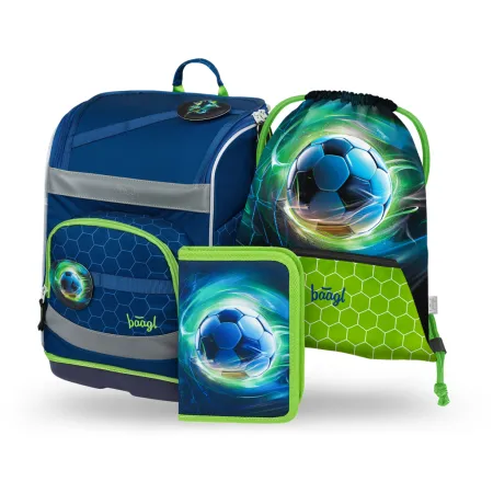 BAAGL SET 3 Zippy plus Fotbalový míč: aktovka, penál, sáček