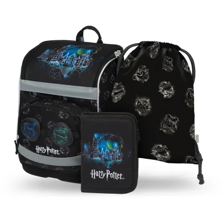 BAAGL SET 3 Zippy plus Harry Potter Bradavice Lumos: aktovka, penál, sáček