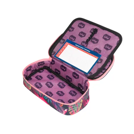 BAAGL SET 4 Flamingo: aktovka, peněženka, penál, sáček