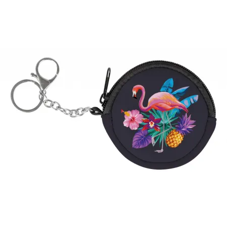 BAAGL SET 4 Flamingo: aktovka, peněženka, penál, sáček