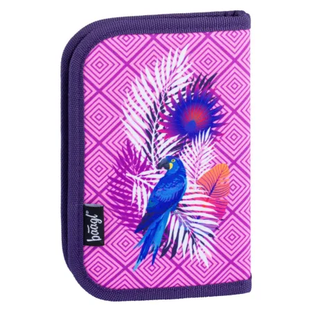 BAAGL SET 4 Papoušek: aktovka, peněženka, penál, sáček