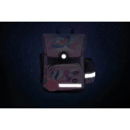 BAAGL SET 4 Papoušek: aktovka, peněženka, penál, sáček