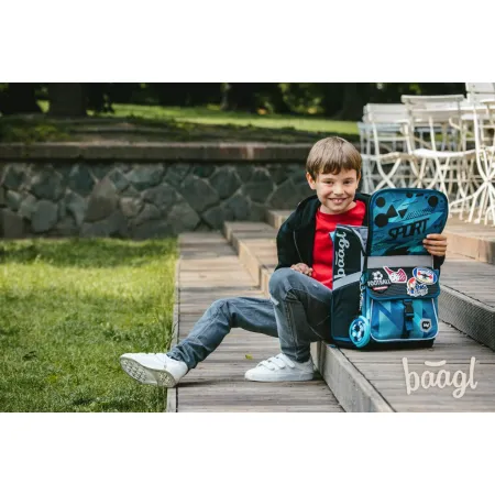 BAAGL SET 4 Zippy Sport: aktovka, penál, sáček, silikonové pouzdro