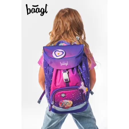 BAAGL SET 5 AIRY Koně srdce: batoh, penál, sáček, zástěra, peněženka