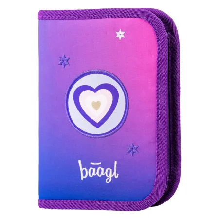 BAAGL SET 5 AIRY Koně srdce: batoh, penál, sáček, zástěra, peněženka