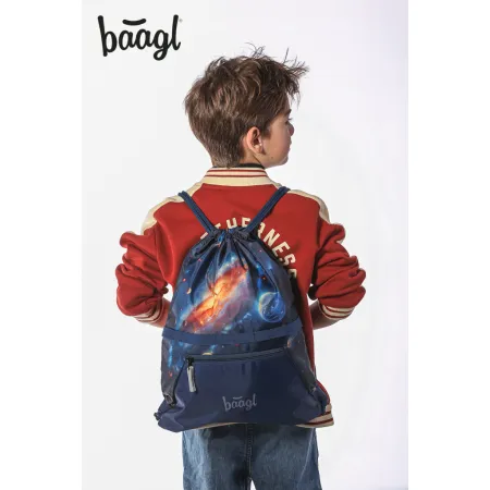 BAAGL SET 5 AIRY Vesmír: batoh, penál, sáček, zástěra, peněženka