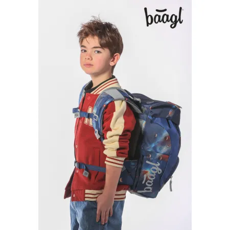 BAAGL SET 5 AIRY Vesmír: batoh, penál, sáček, zástěra, peněženka