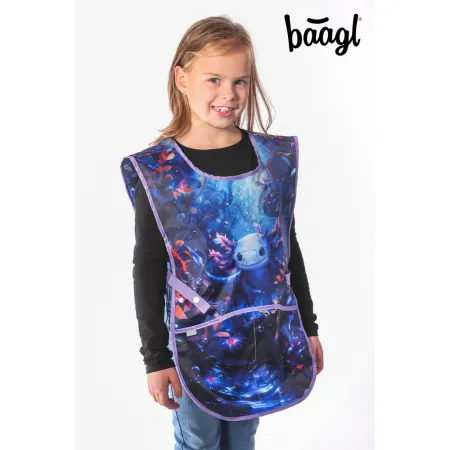 BAAGL SET 5 Ergo Axolotl: aktovka, penál, sáček, zástěra, peněženka