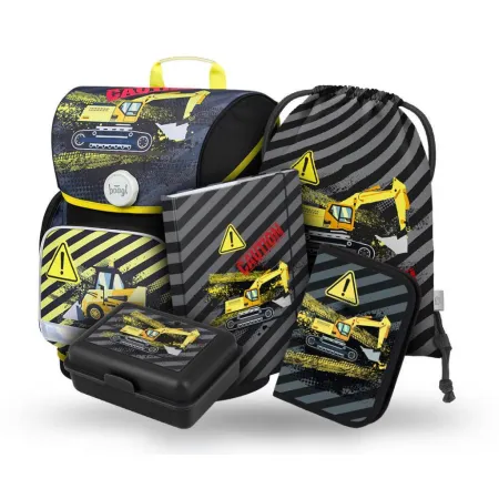 BAAGL SET 5 Ergo Bagr: aktovka, penál, sáček, desky, box