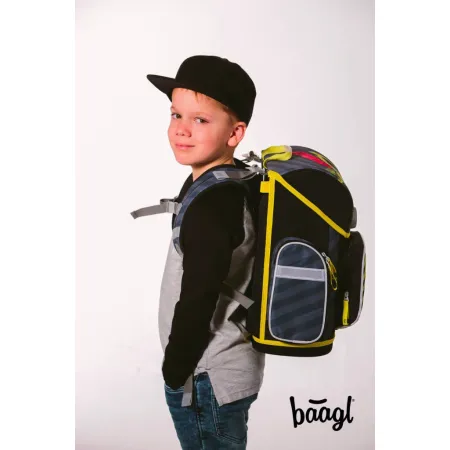 BAAGL SET 5 Ergo Bagr: aktovka, penál, sáček, desky, box