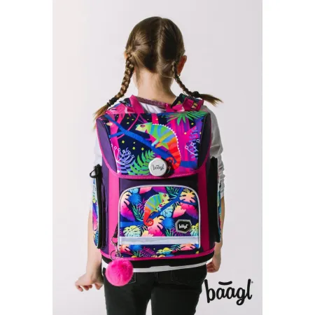 BAAGL SET 5 Ergo Chameleon: aktovka, penál, sáček, desky, box