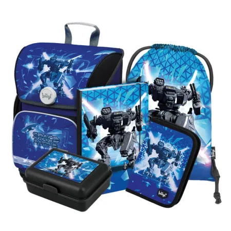 BAAGL SET 5 Ergo Space Battle: aktovka, penál, sáček, desky, box