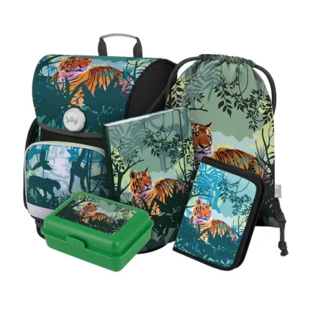 BAAGL SET 5 Ergo Tygr: aktovka, penál, sáček, desky, box