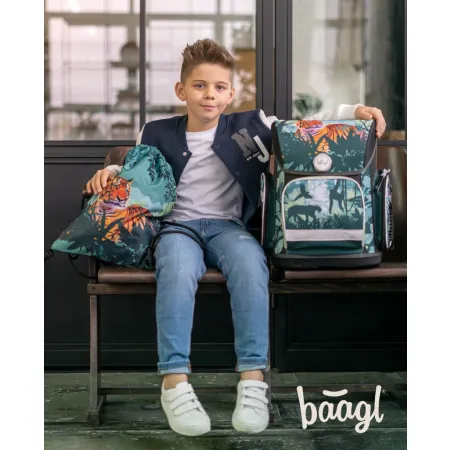 BAAGL SET 5 Ergo Tygr: aktovka, penál, sáček, desky, box