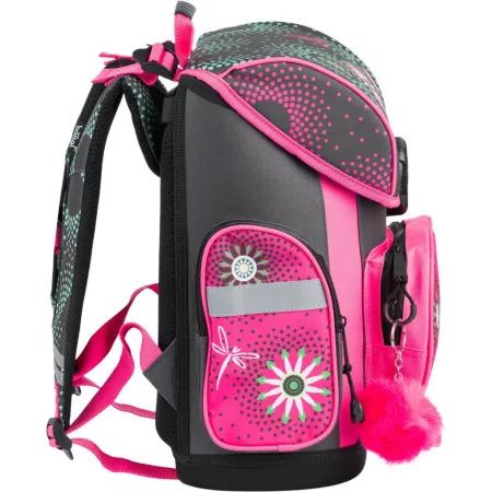 BAAGL SET 5 Květiny: aktovka, penál, sáček, box, desky