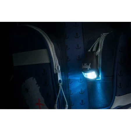 BAAGL SET 5 Piráti: aktovka, penál, sáček, láhev, zástěra