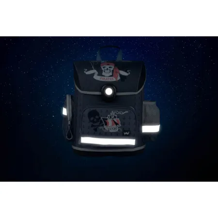 BAAGL SET 5 Piráti: aktovka, penál, sáček, láhev, zástěra