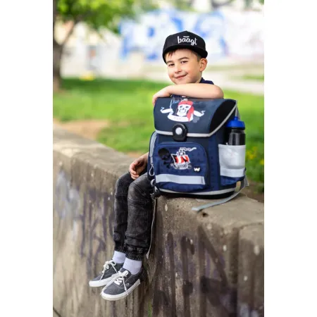 BAAGL SET 5 Piráti: aktovka, penál, sáček, láhev, zástěra