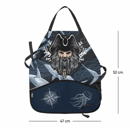 BAAGL SET 5 Piráti: aktovka, penál, sáček, láhev, zástěra