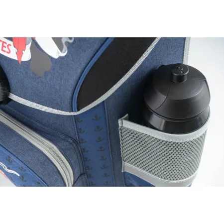 BAAGL SET 5 Piráti: aktovka, penál, sáček, láhev, zástěra