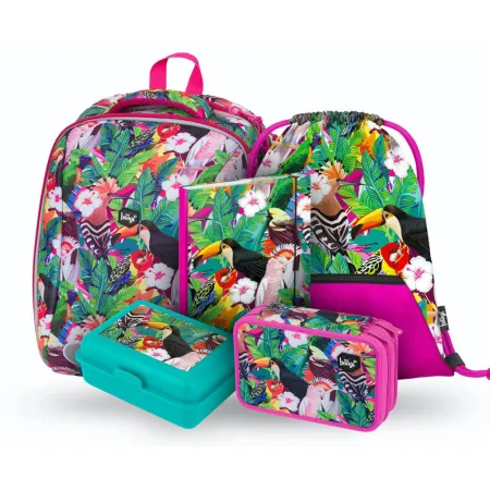 BAAGL SET 5 Shelly Tukan: aktovka, penál, sáček, desky, box