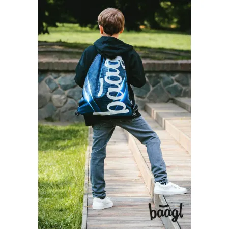 BAAGL SET 5 Skate Bluelight: batoh, penál, sáček, láhev, peněženka