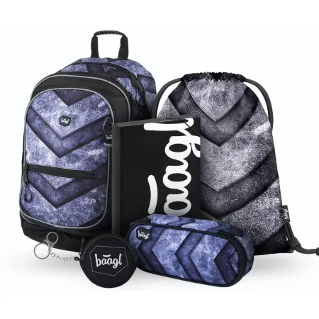 BAAGL SET 5 Skate Magion: batoh, penál, sáček, desky, peněženka