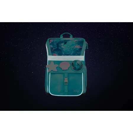 BAAGL SET 5 Zippy Delfín: aktovka, penál, sáček, zástěra, peněženka