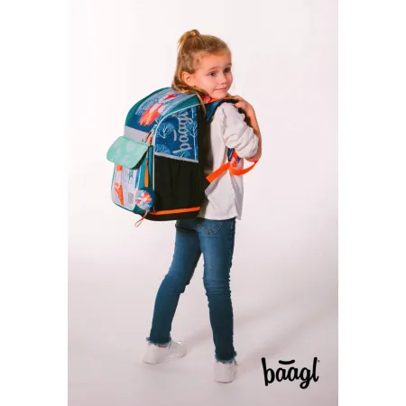 BAAGL SET 5 Zippy Liška: aktovka, penál, sáček, desky, box