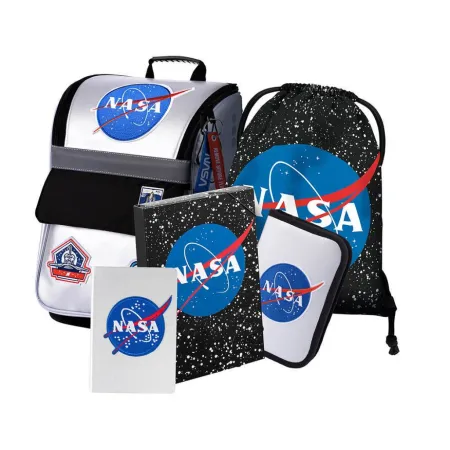 BAAGL SET 5 Zippy Nasa: aktovka, penál, sáček, desky, notes