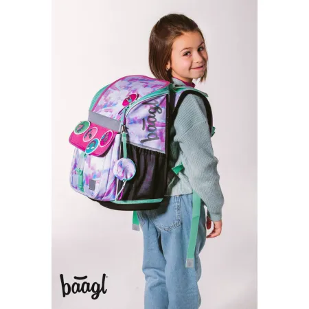 BAAGL SET 5 Zippy Nebe - Kreativ: aktovka, penál, sáček, desky, box