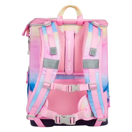 BAAGL SET 5 Zippy Plus Rainbow Unicorn: aktovka, penál, sáček, zástěra, peněženka