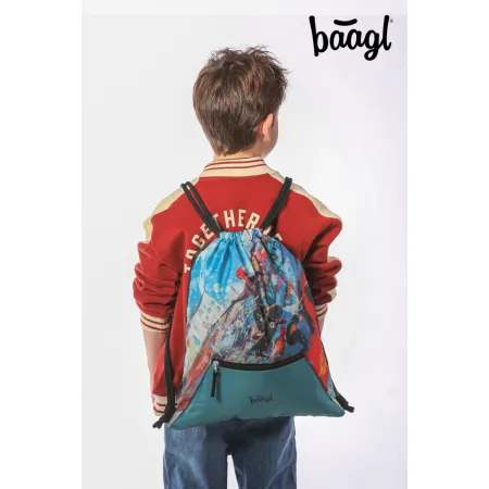 BAAGL SET 5 Zippy Skatepark: aktovka, penál, sáček, zástěra, peněženka