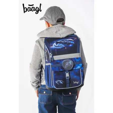 BAAGL SET 5 Zippy Vesmírná loď: aktovka, penál, sáček, zástěra, peněženka