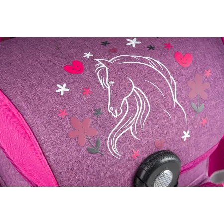 BAAGL SET 6 Koně: aktovka, penál, sáček, kapsář, zástěra, láhev