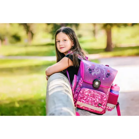 BAAGL SET 6 Koně: aktovka, penál, sáček, kapsář, zástěra, láhev