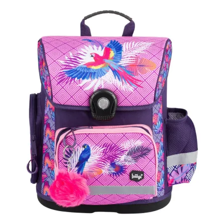 BAAGL SET 6 Papoušek: aktovka, penál, sáček, desky, box, peněženka