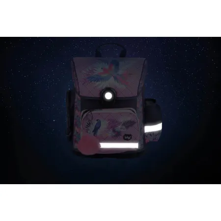 BAAGL SET 6 Papoušek: aktovka, penál, sáček, desky, box, peněženka