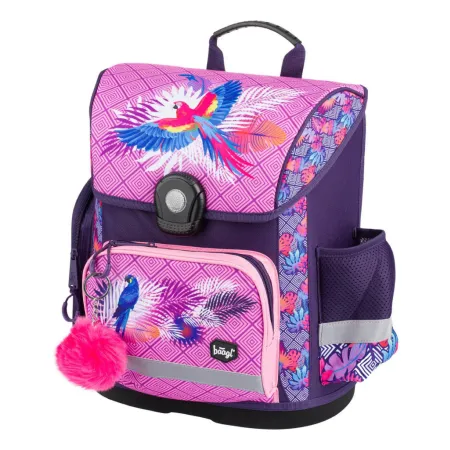 BAAGL SET 6 Papoušek: aktovka, penál, sáček, desky, box, peněženka