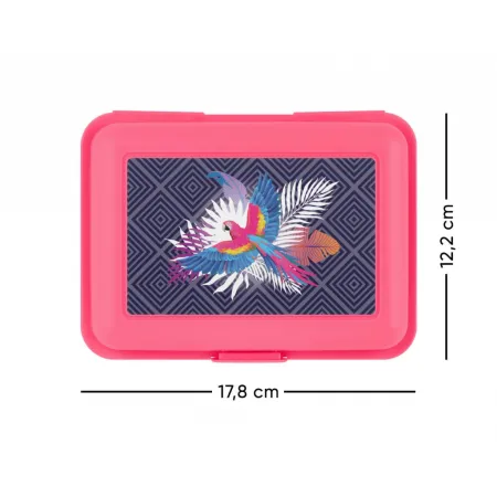 BAAGL SET 6 Papoušek: aktovka, penál, sáček, desky, box, peněženka