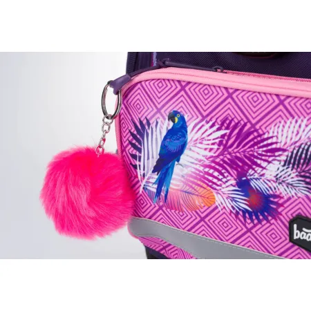 BAAGL SET 6 Papoušek: aktovka, penál, sáček, desky, box, peněženka