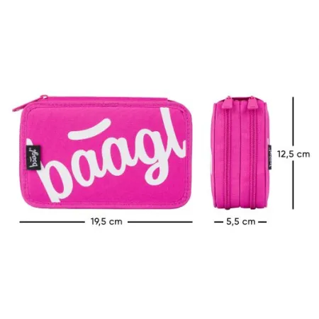 BAAGL SET 6 Zippy Duha: aktovka, dvoupatrový penál, sáček, desky, box, silikon. pouzdro