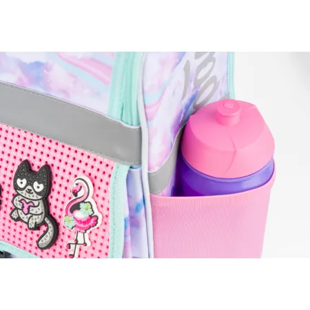 BAAGL SET 6 Zippy Duha: aktovka, dvoupatrový penál, sáček, desky, box, silikon. pouzdro