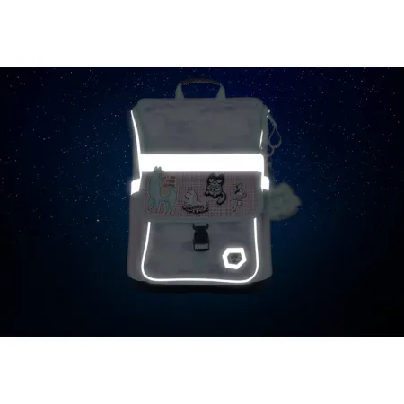 BAAGL SET 6 Zippy Duha: aktovka, penál, sáček, box, desky, silikonové pouzdro