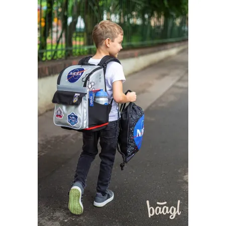 BAAGL SET 6 Zippy Nasa: aktovka, penál, sáček, láhev, notes, peněženka