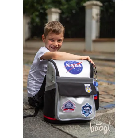 BAAGL SET 6 Zippy Nasa: aktovka, penál, sáček, láhev, notes, peněženka