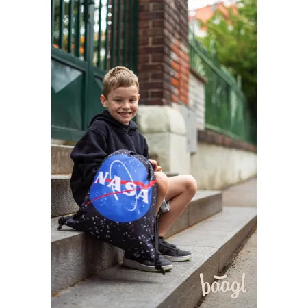 BAAGL SET 6 Zippy Nasa: aktovka, penál, sáček, láhev, notes, peněženka