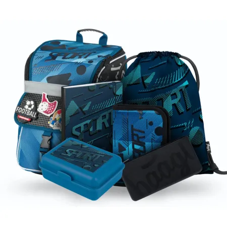 BAAGL SET 6 Zippy Sport: aktovka, penál, sáček, box, desky, silikonové pouzdro