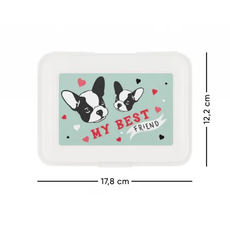 BAAGL SET 7 Doggie: aktovka, penál, sáček, box, desky na zip, peněženka, plyšový notes